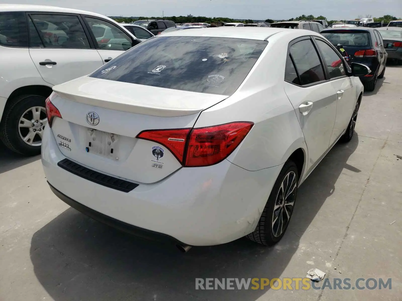 4 Photograph of a damaged car 5YFBURHE8KP874218 TOYOTA COROLLA 2019