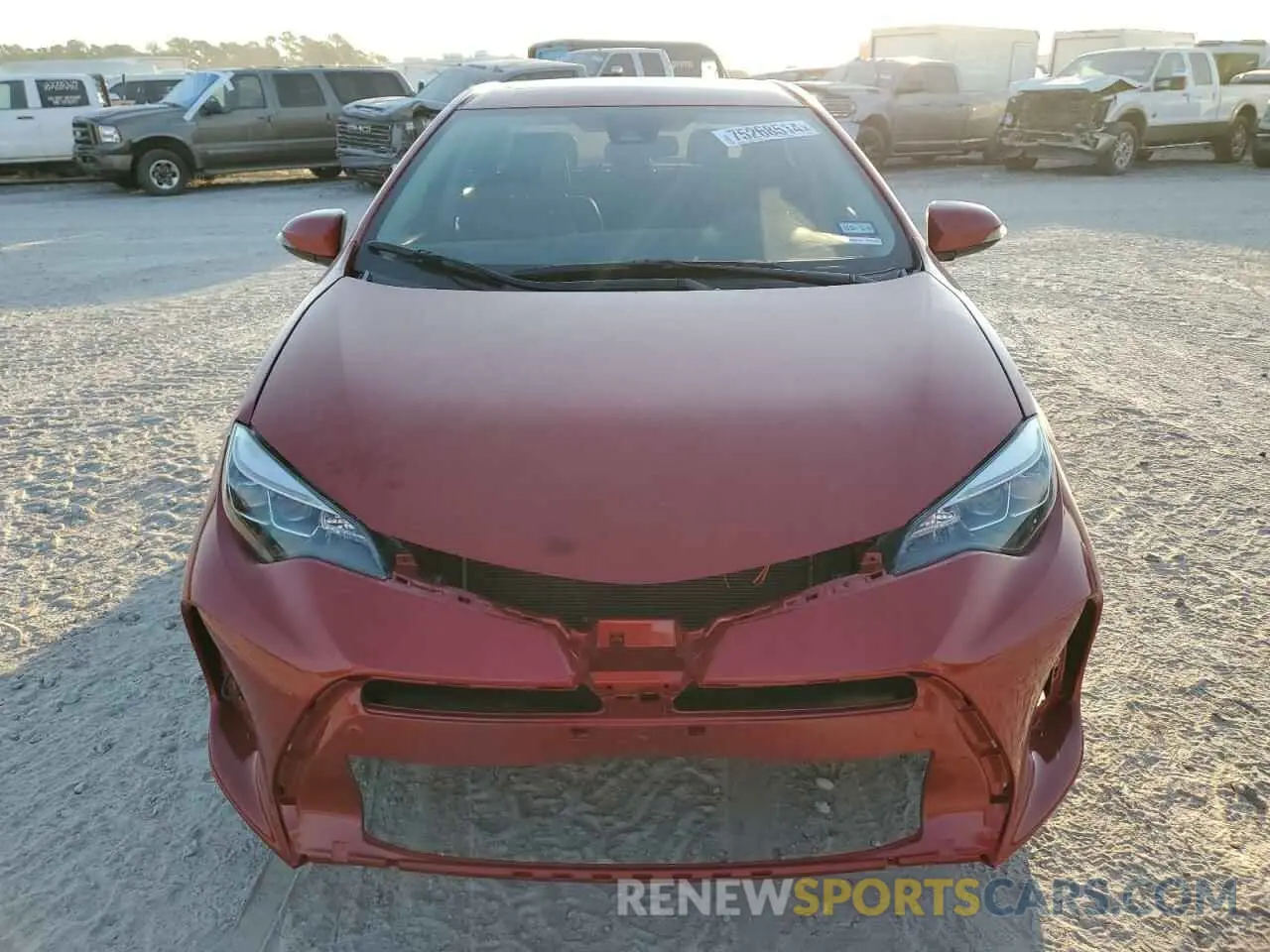5 Photograph of a damaged car 5YFBURHE8KP875109 TOYOTA COROLLA 2019