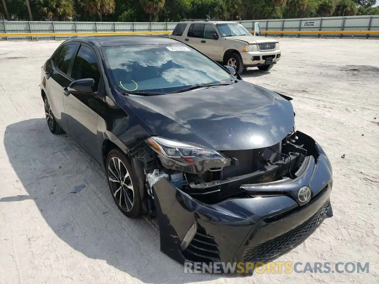 1 Photograph of a damaged car 5YFBURHE8KP877846 TOYOTA COROLLA 2019