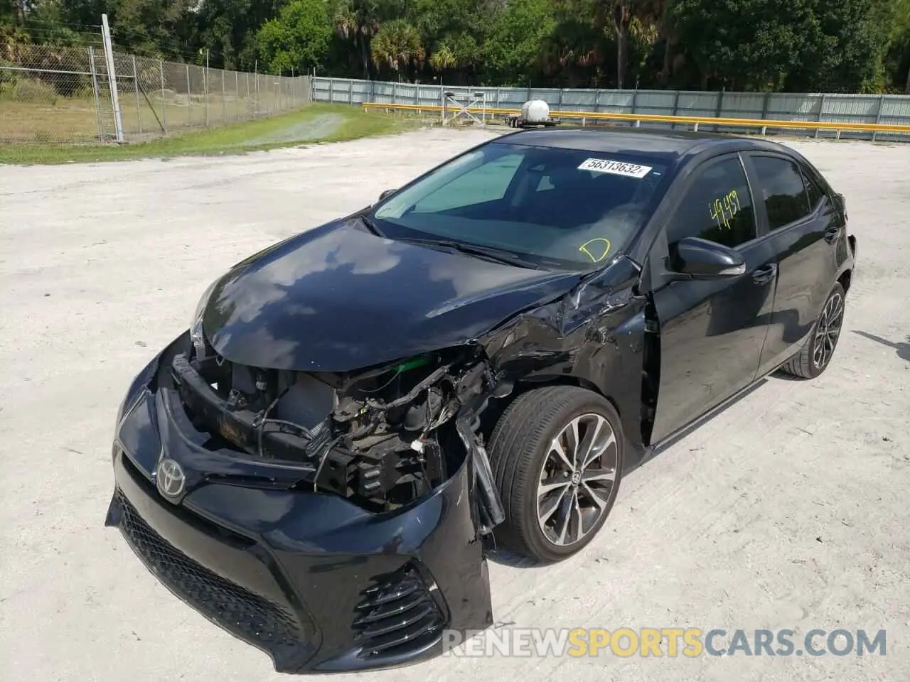 2 Photograph of a damaged car 5YFBURHE8KP877846 TOYOTA COROLLA 2019