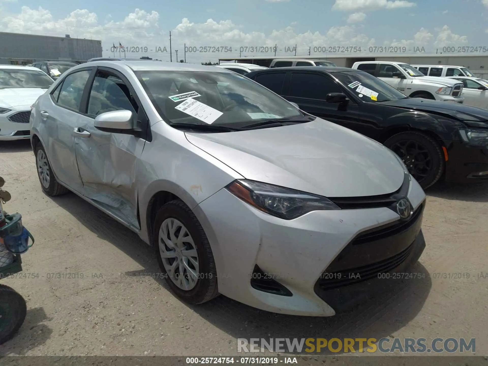 1 Photograph of a damaged car 5YFBURHE8KP878110 TOYOTA COROLLA 2019