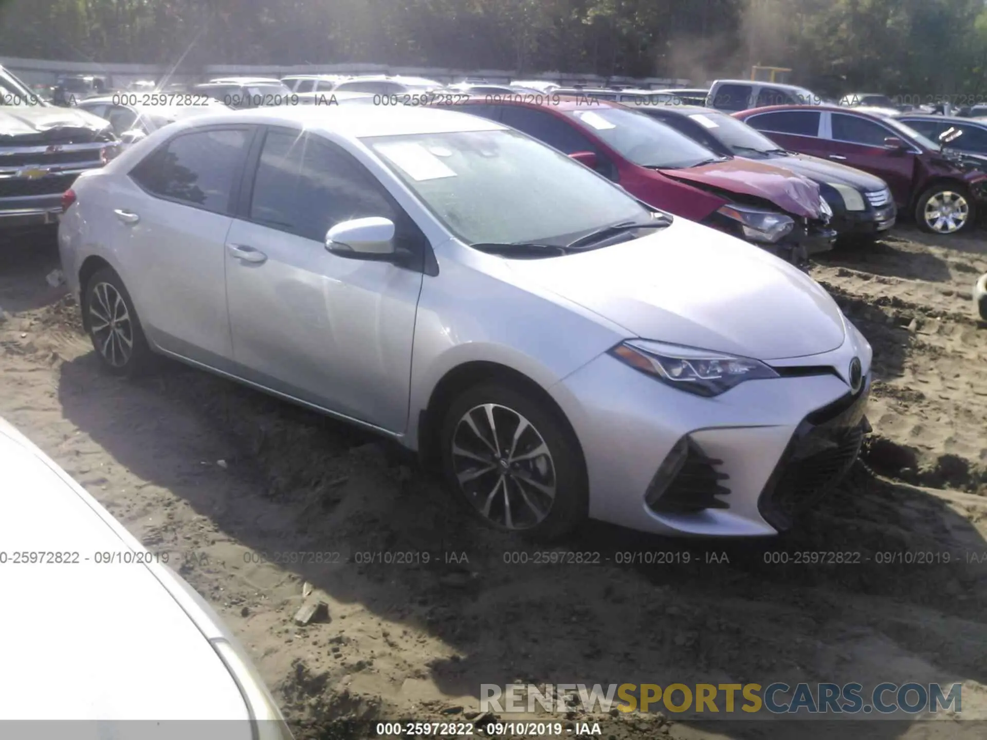 1 Photograph of a damaged car 5YFBURHE8KP879743 TOYOTA COROLLA 2019