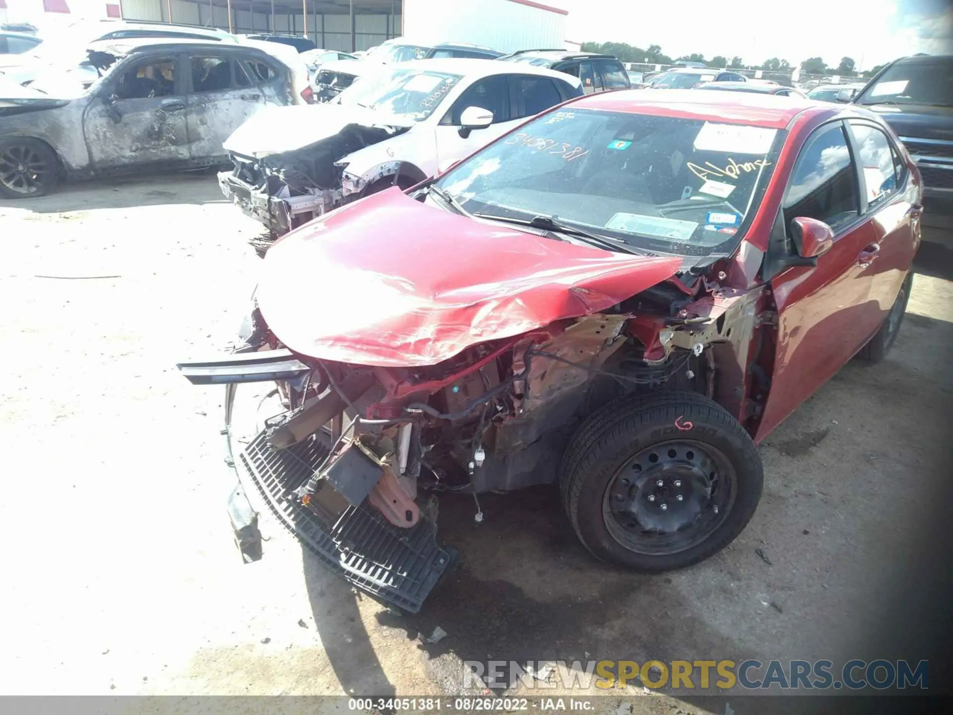 6 Фотография поврежденного автомобиля 5YFBURHE8KP882108 TOYOTA COROLLA 2019