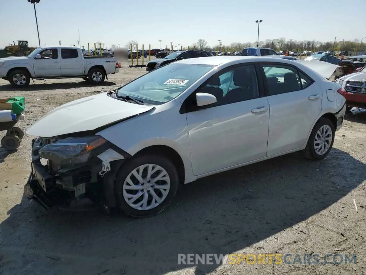1 Photograph of a damaged car 5YFBURHE8KP883663 TOYOTA COROLLA 2019