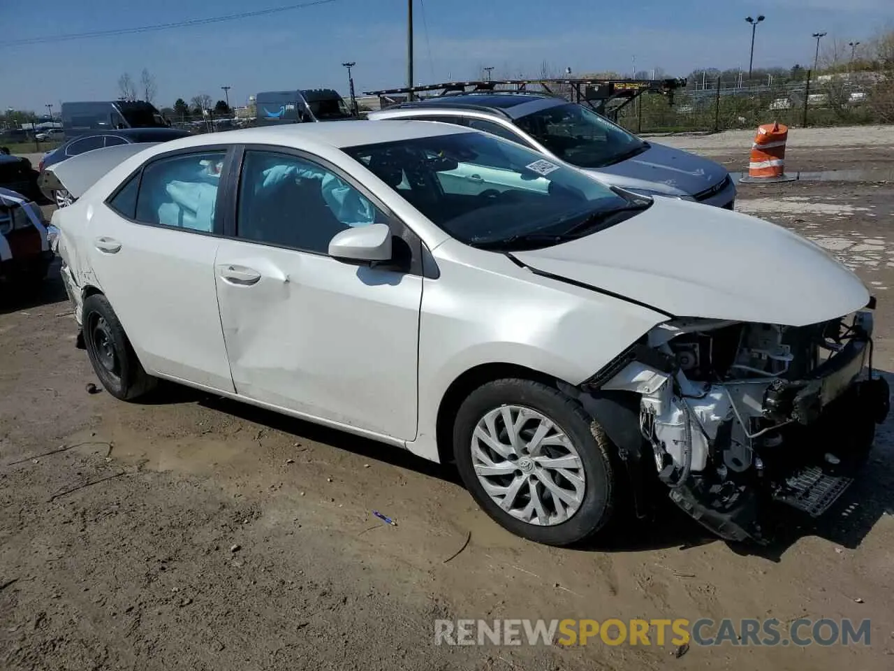 4 Photograph of a damaged car 5YFBURHE8KP883663 TOYOTA COROLLA 2019