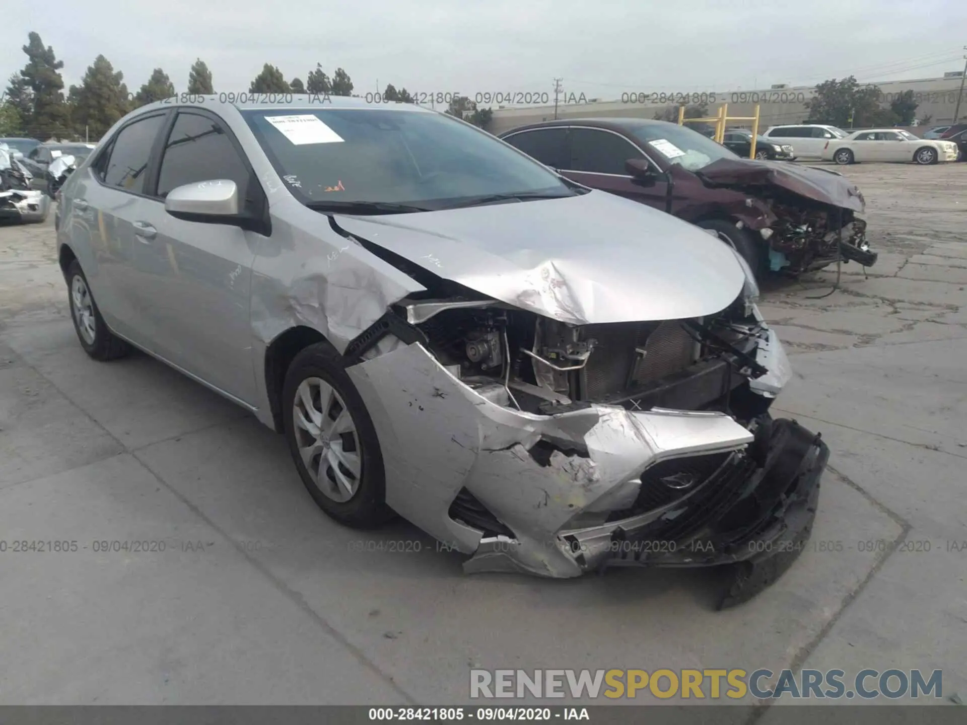 1 Photograph of a damaged car 5YFBURHE8KP884960 TOYOTA COROLLA 2019