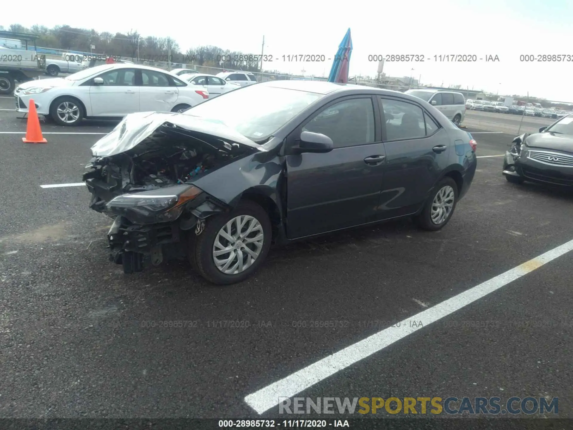 2 Photograph of a damaged car 5YFBURHE8KP885252 TOYOTA COROLLA 2019