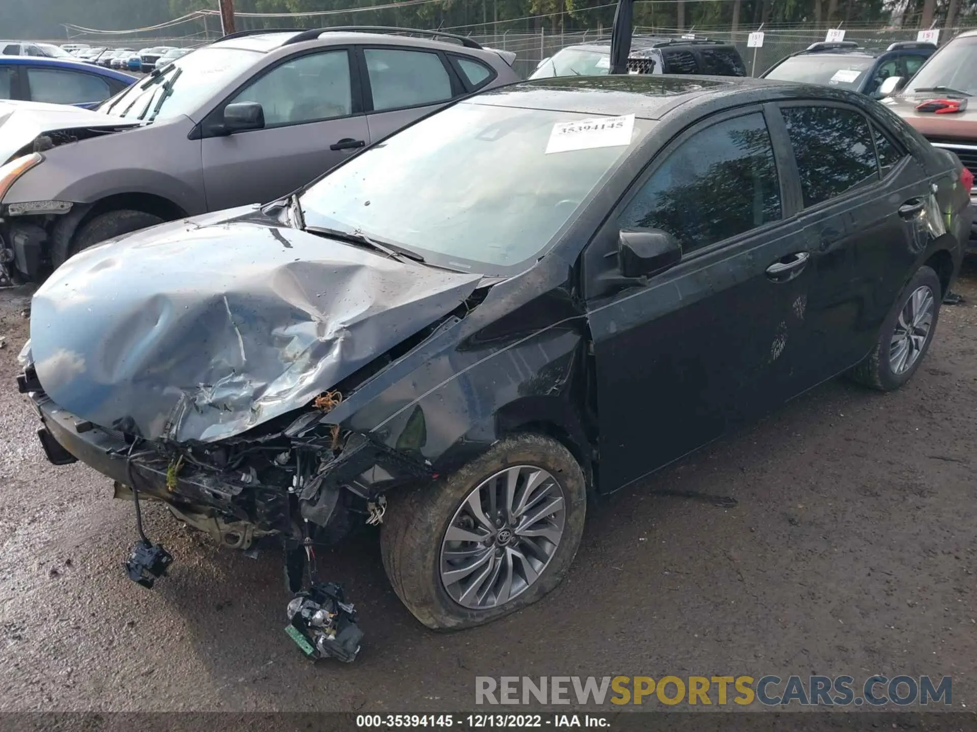 2 Photograph of a damaged car 5YFBURHE8KP887275 TOYOTA COROLLA 2019