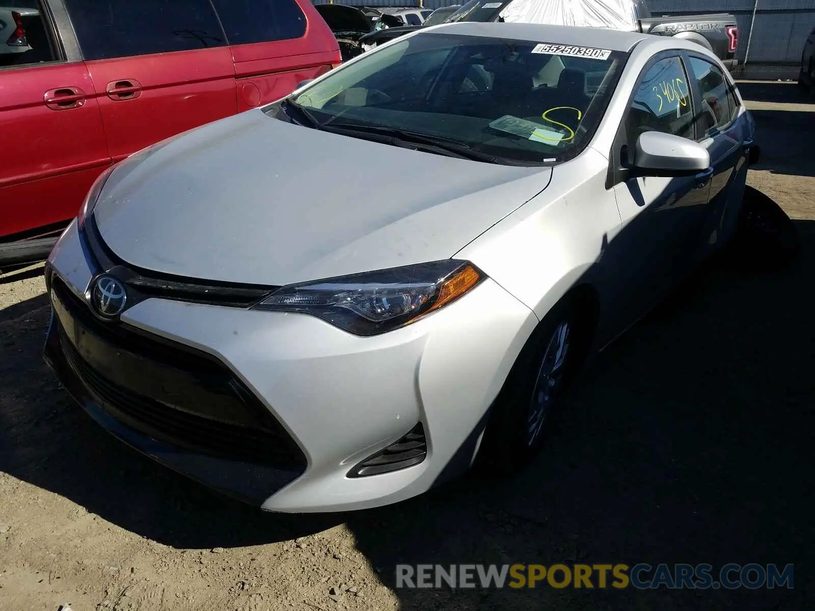 2 Photograph of a damaged car 5YFBURHE8KP887695 TOYOTA COROLLA 2019