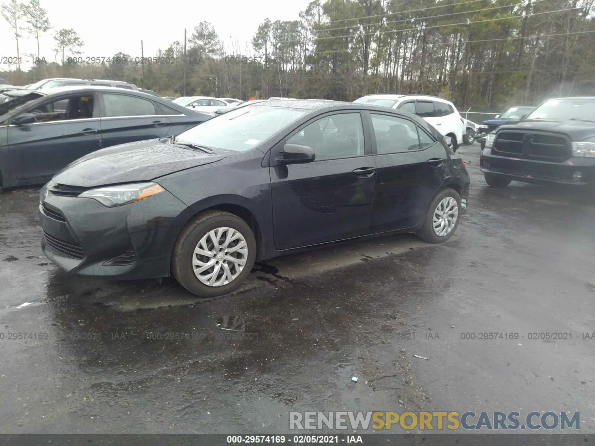 2 Photograph of a damaged car 5YFBURHE8KP888782 TOYOTA COROLLA 2019