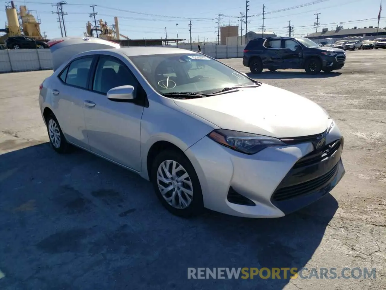 1 Photograph of a damaged car 5YFBURHE8KP889883 TOYOTA COROLLA 2019