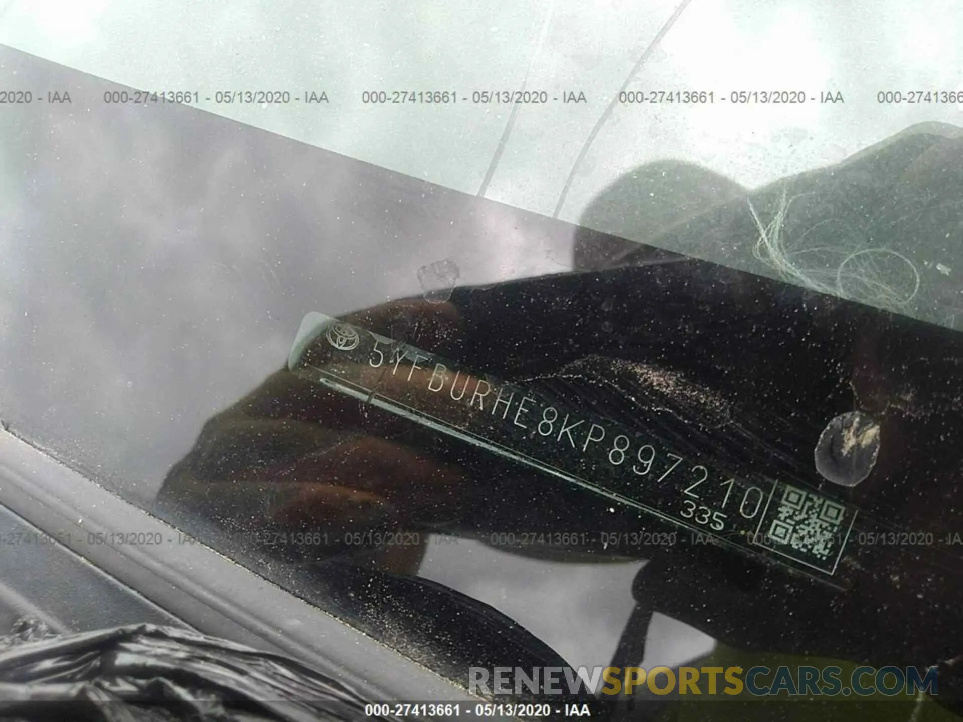 9 Photograph of a damaged car 5YFBURHE8KP897210 TOYOTA COROLLA 2019