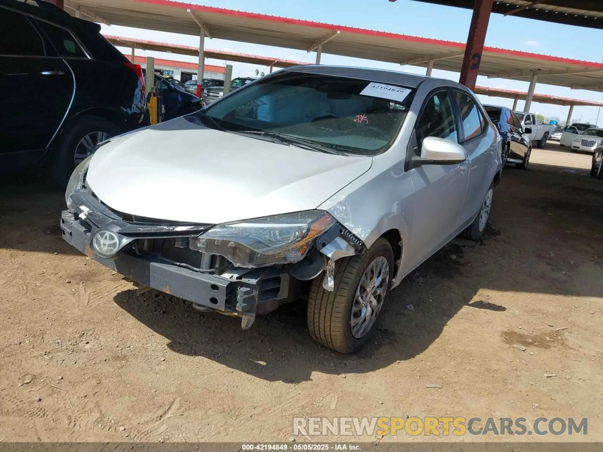 2 Photograph of a damaged car 5YFBURHE8KP903474 TOYOTA COROLLA 2019