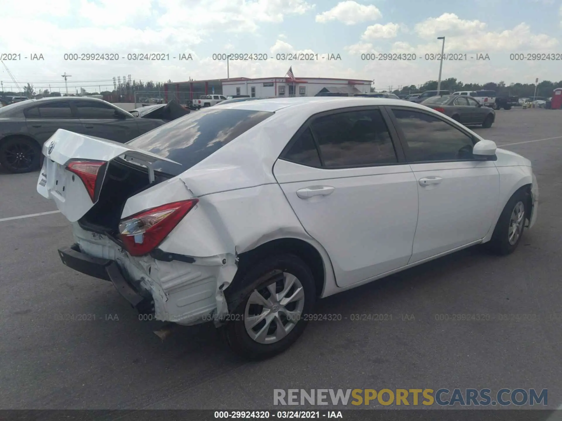 4 Photograph of a damaged car 5YFBURHE8KP903796 TOYOTA COROLLA 2019