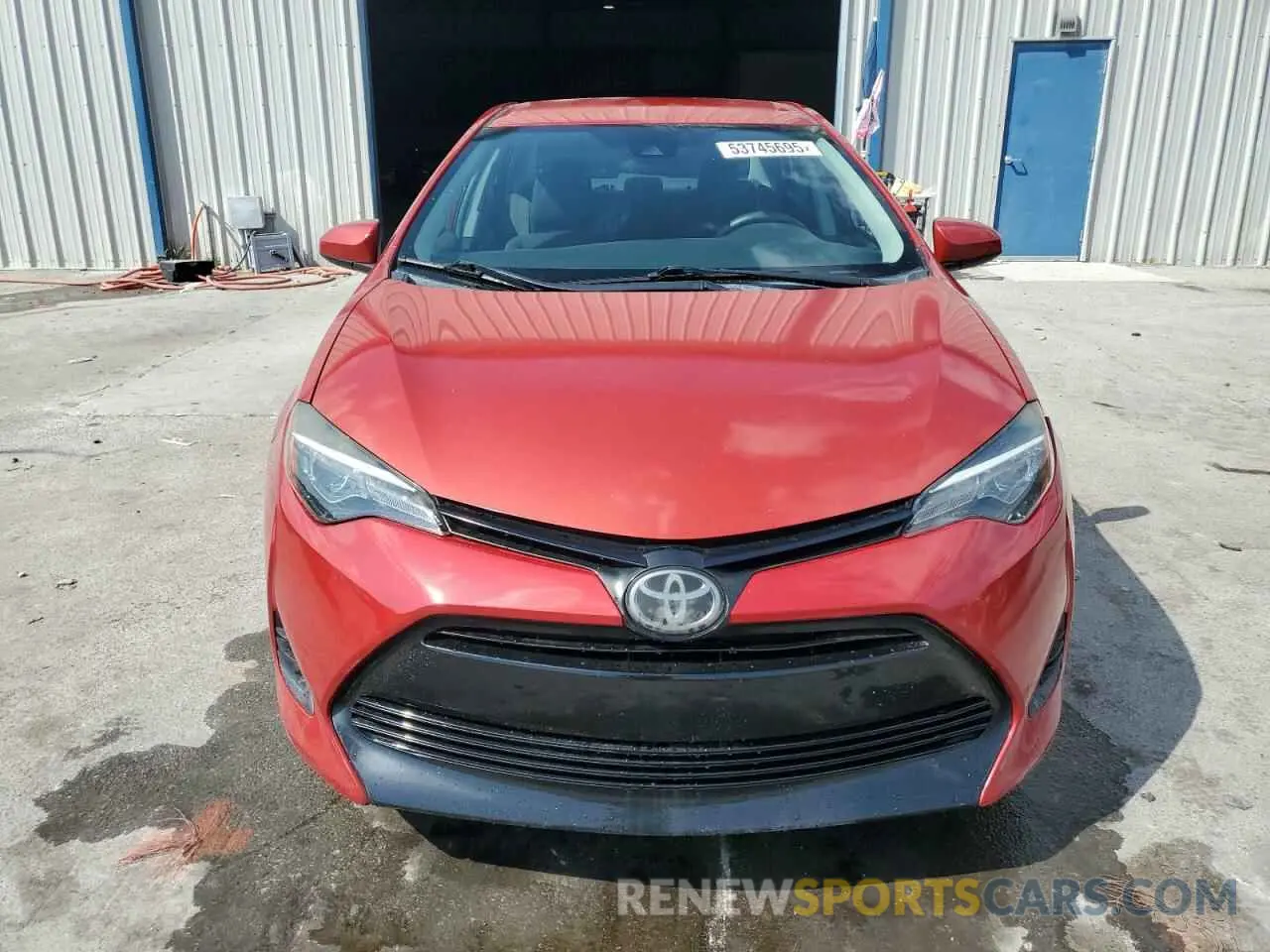 5 Photograph of a damaged car 5YFBURHE8KP917987 TOYOTA COROLLA 2019