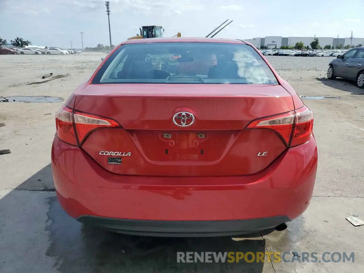 6 Photograph of a damaged car 5YFBURHE8KP917987 TOYOTA COROLLA 2019