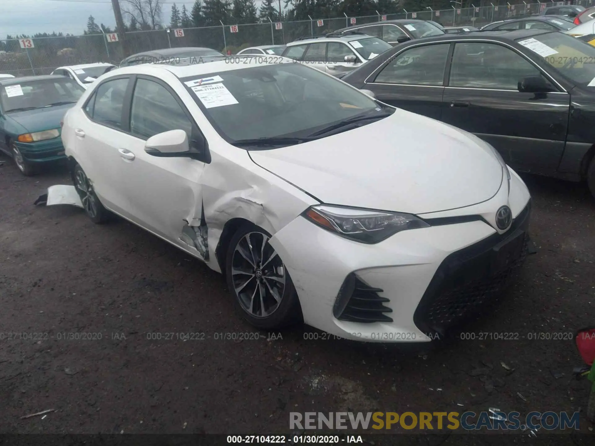 1 Photograph of a damaged car 5YFBURHE8KP919724 TOYOTA COROLLA 2019
