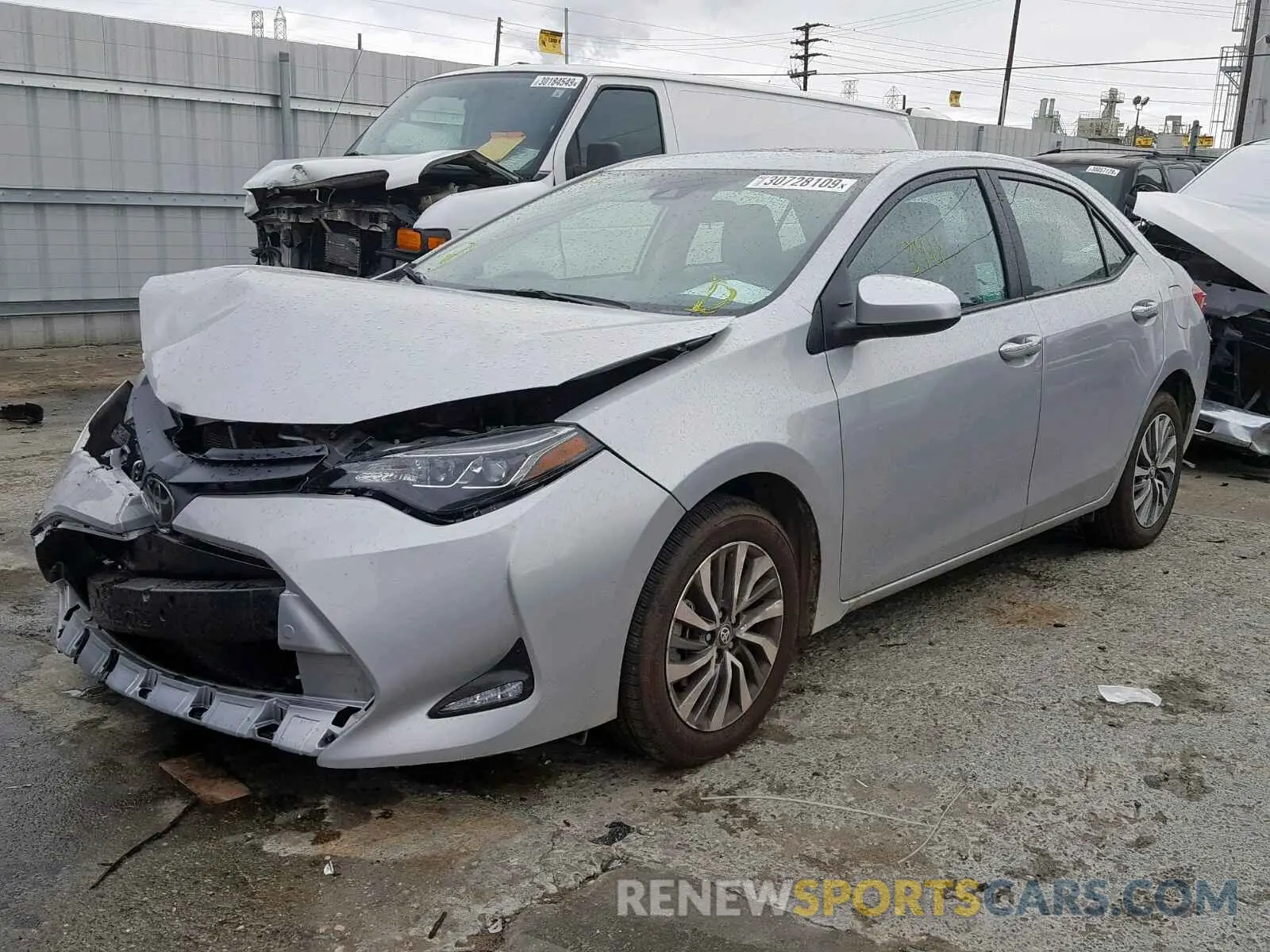 2 Photograph of a damaged car 5YFBURHE8KP922803 TOYOTA COROLLA 2019