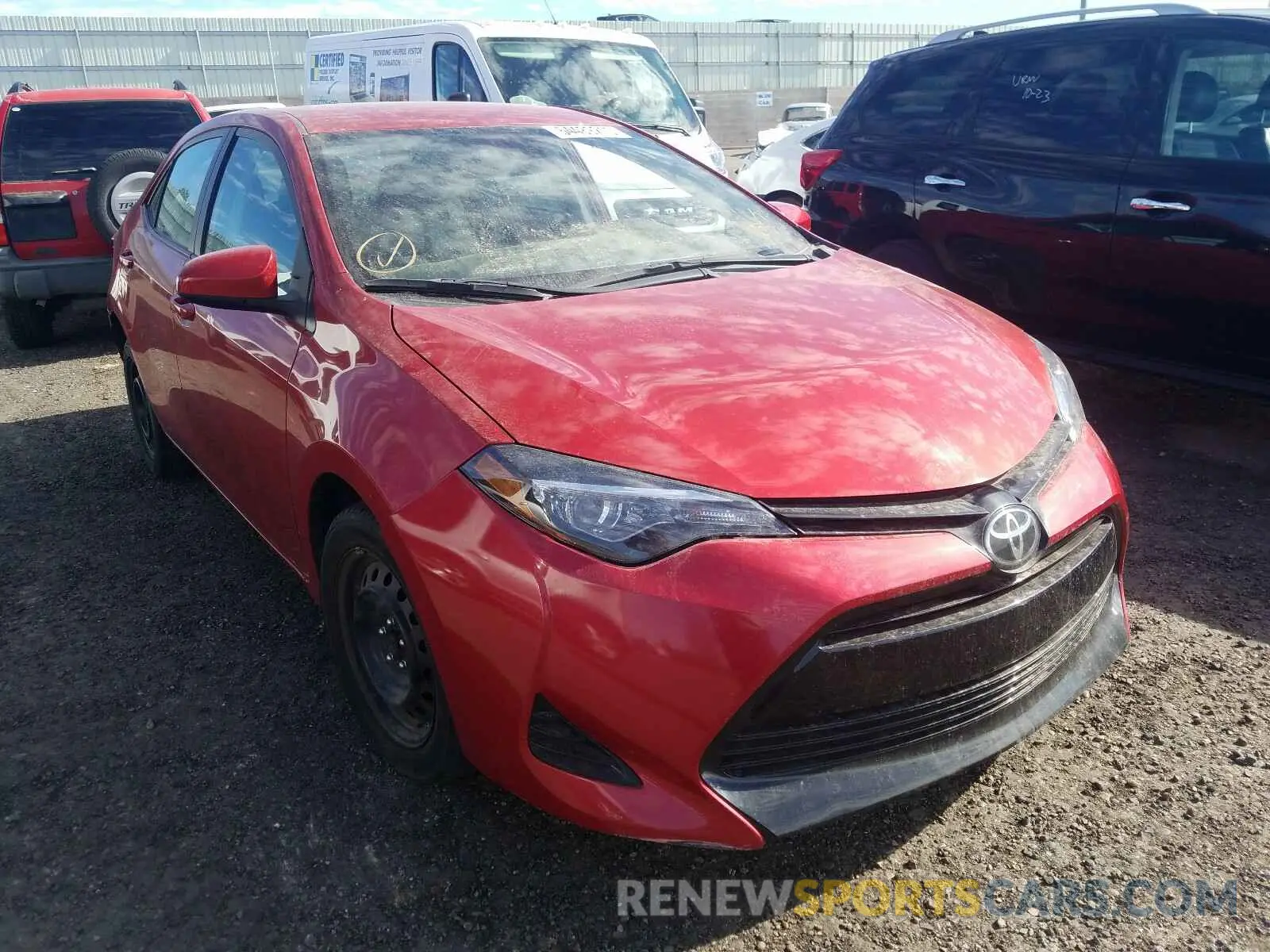 1 Photograph of a damaged car 5YFBURHE8KP928360 TOYOTA COROLLA 2019