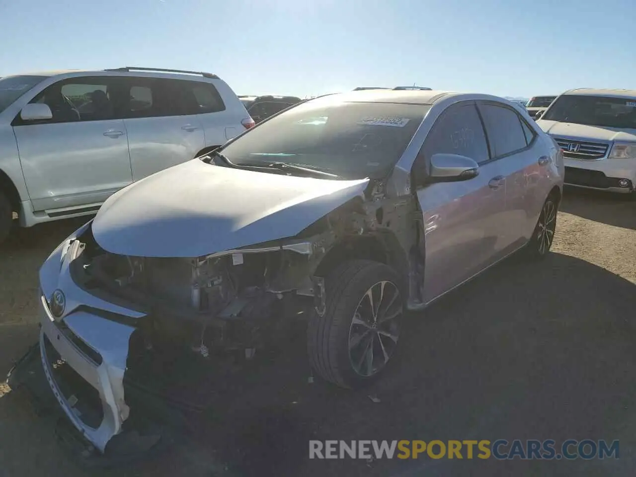 2 Photograph of a damaged car 5YFBURHE8KP928651 TOYOTA COROLLA 2019