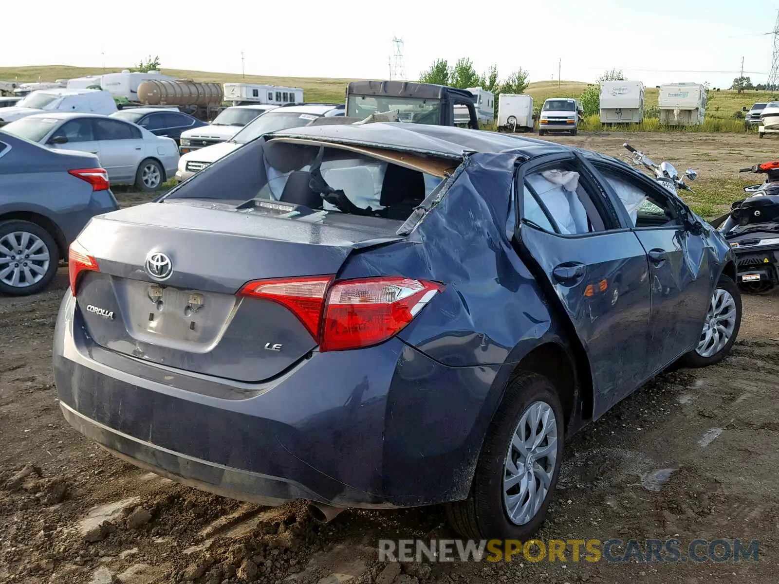4 Photograph of a damaged car 5YFBURHE8KP932957 TOYOTA COROLLA 2019
