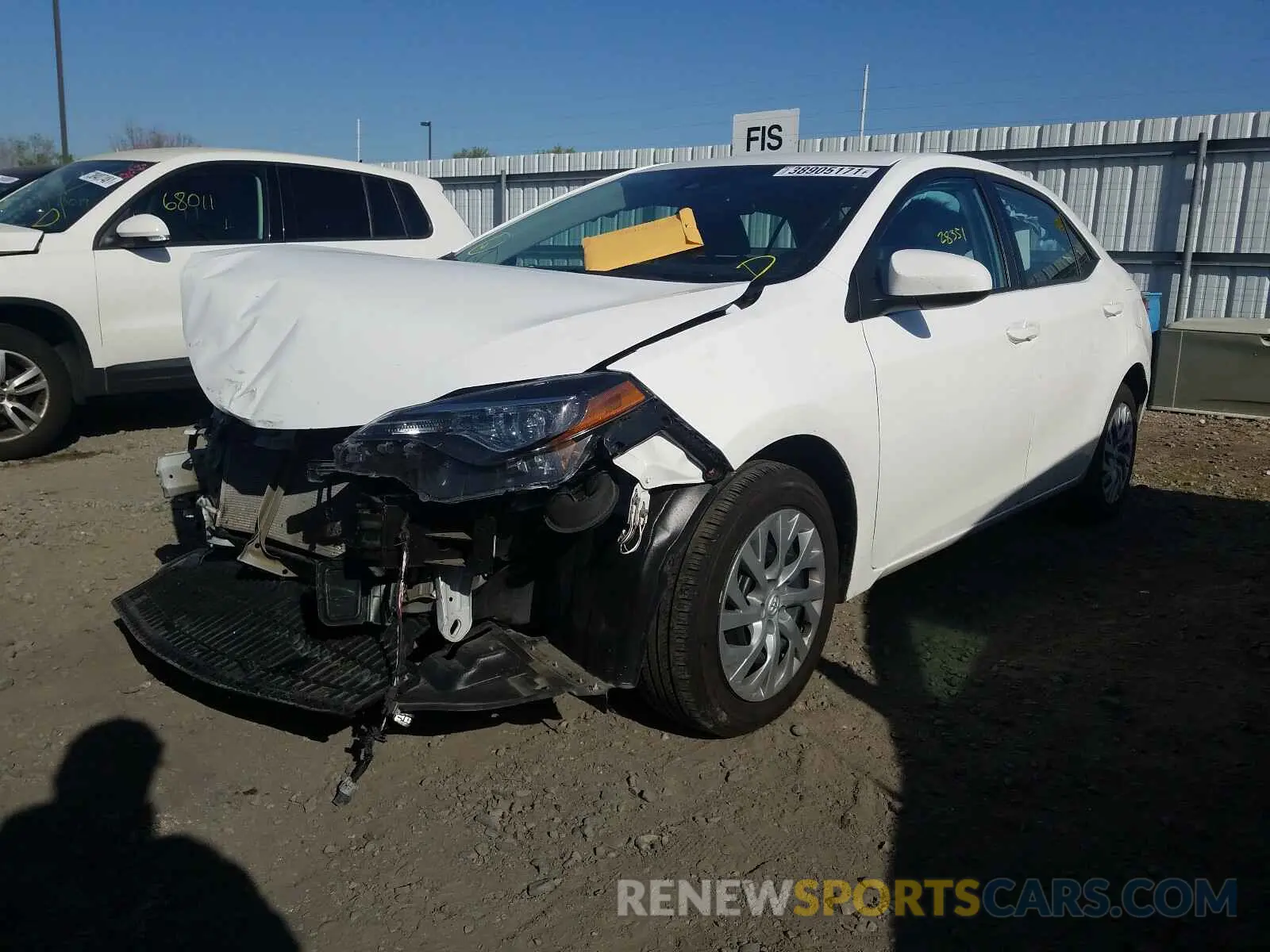 2 Photograph of a damaged car 5YFBURHE8KP937690 TOYOTA COROLLA 2019
