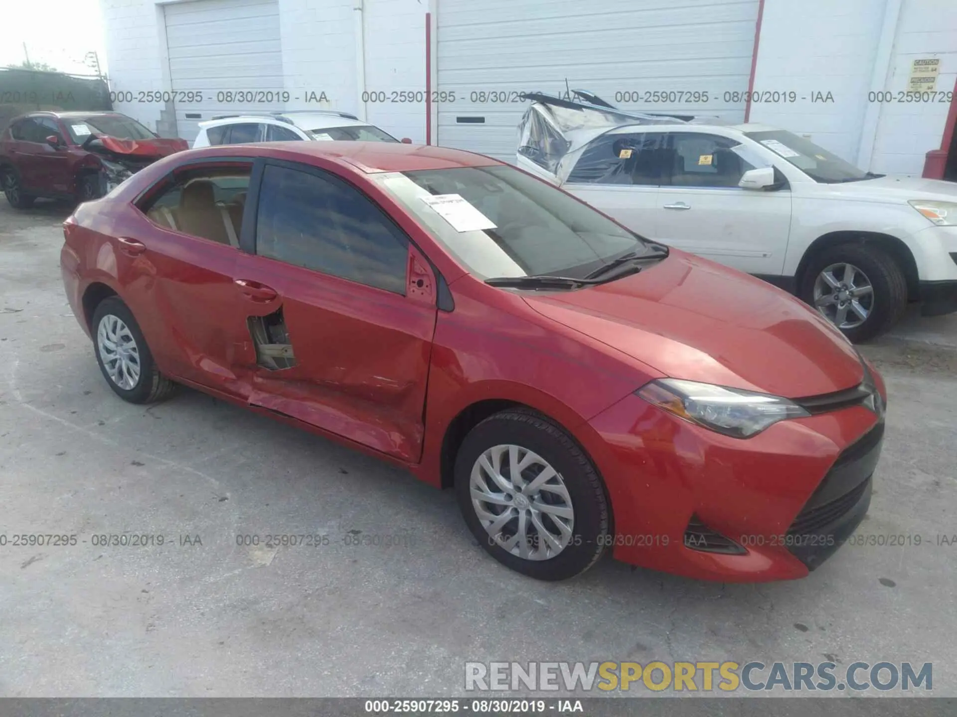 1 Photograph of a damaged car 5YFBURHE8KP939763 TOYOTA COROLLA 2019