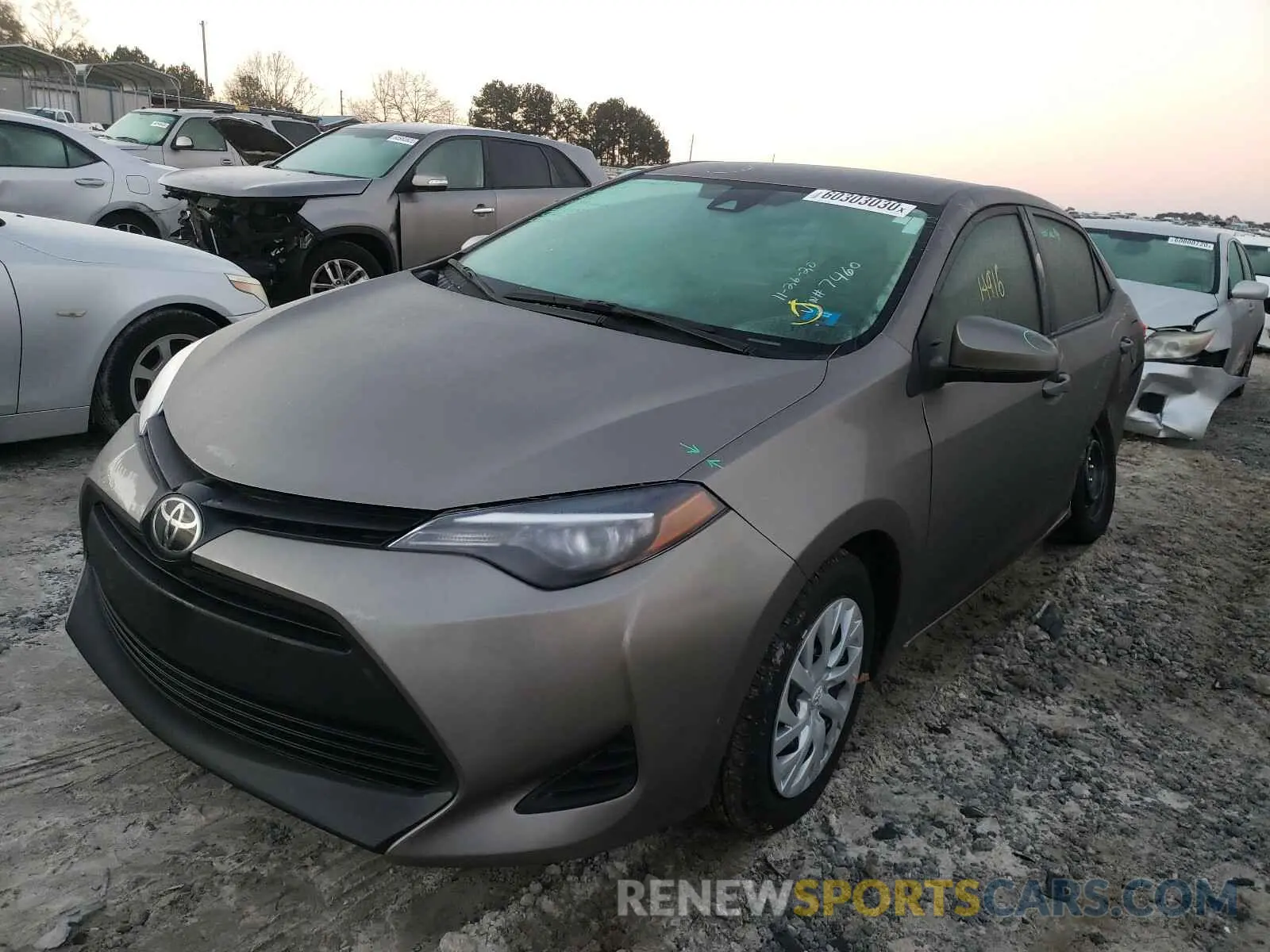2 Photograph of a damaged car 5YFBURHE8KP947460 TOYOTA COROLLA 2019