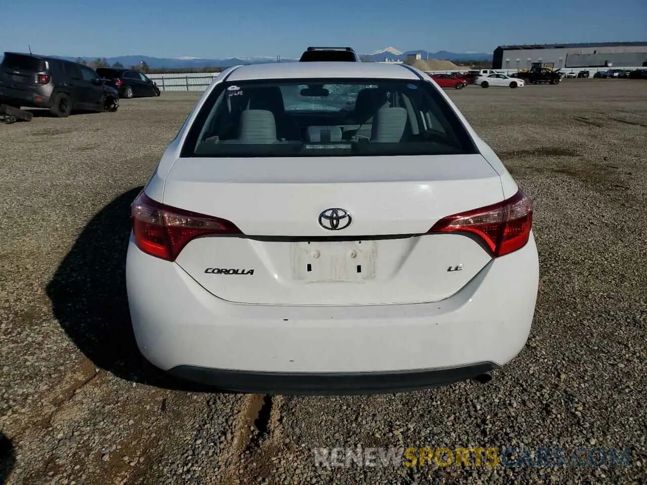 6 Photograph of a damaged car 5YFBURHE9KP859856 TOYOTA COROLLA 2019
