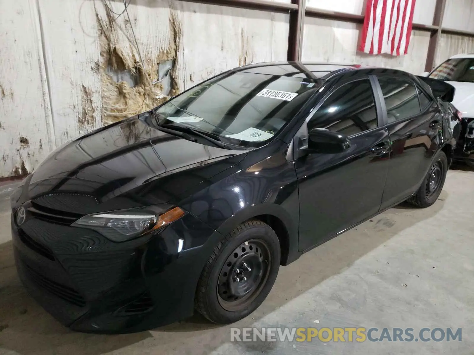 2 Photograph of a damaged car 5YFBURHE9KP861252 TOYOTA COROLLA 2019