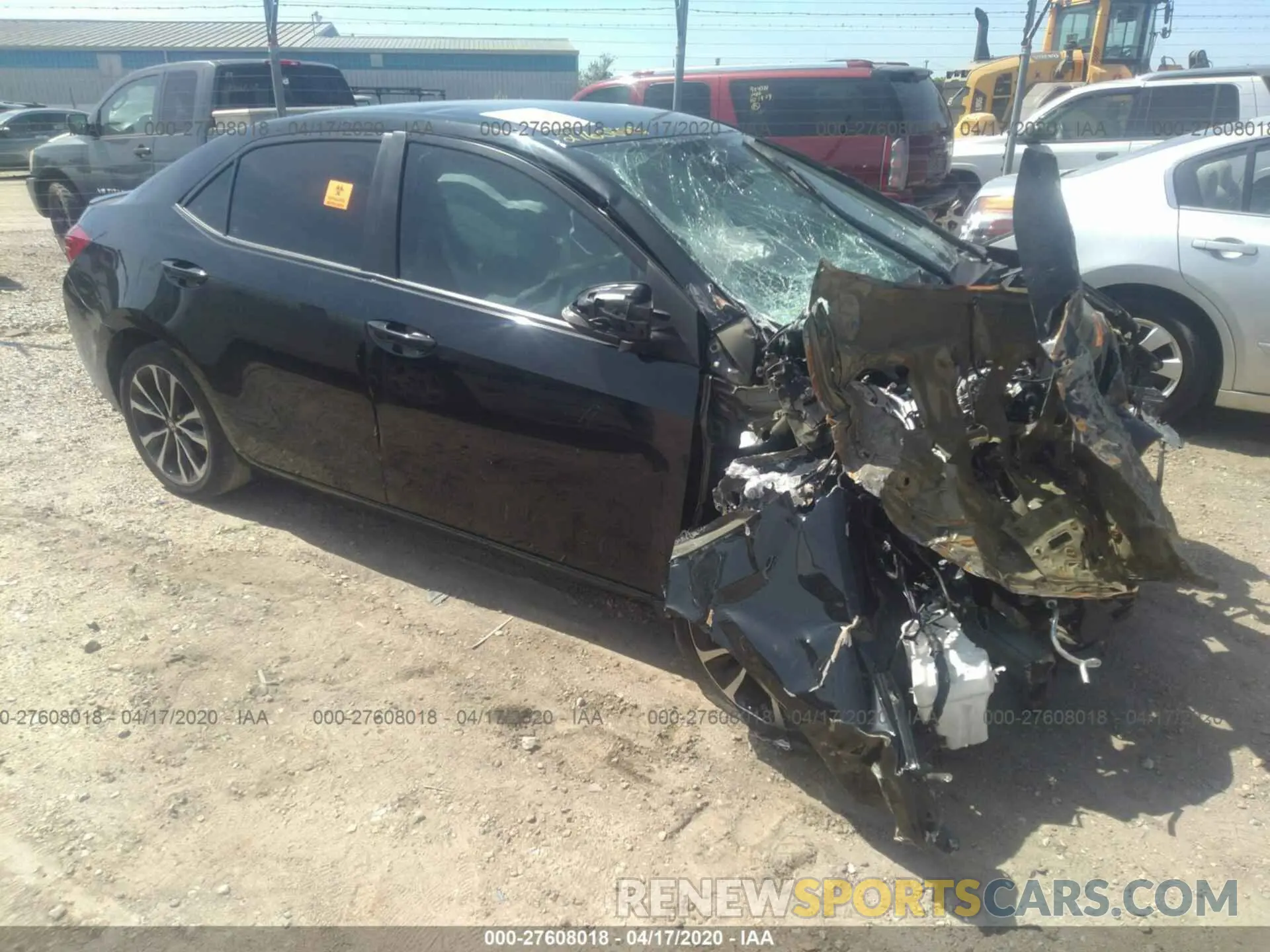 1 Photograph of a damaged car 5YFBURHE9KP863227 TOYOTA COROLLA 2019