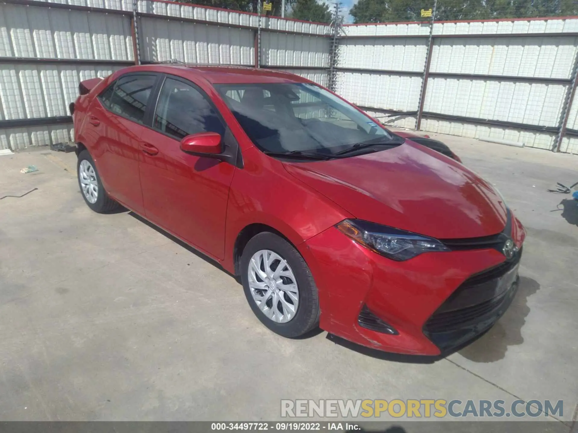1 Фотография поврежденного автомобиля 5YFBURHE9KP879654 TOYOTA COROLLA 2019