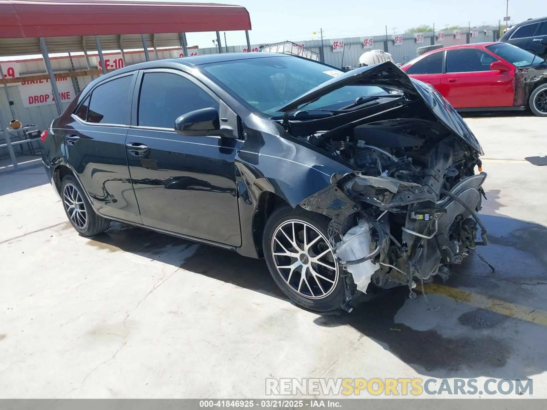 1 Photograph of a damaged car 5YFBURHE9KP882103 TOYOTA COROLLA 2019