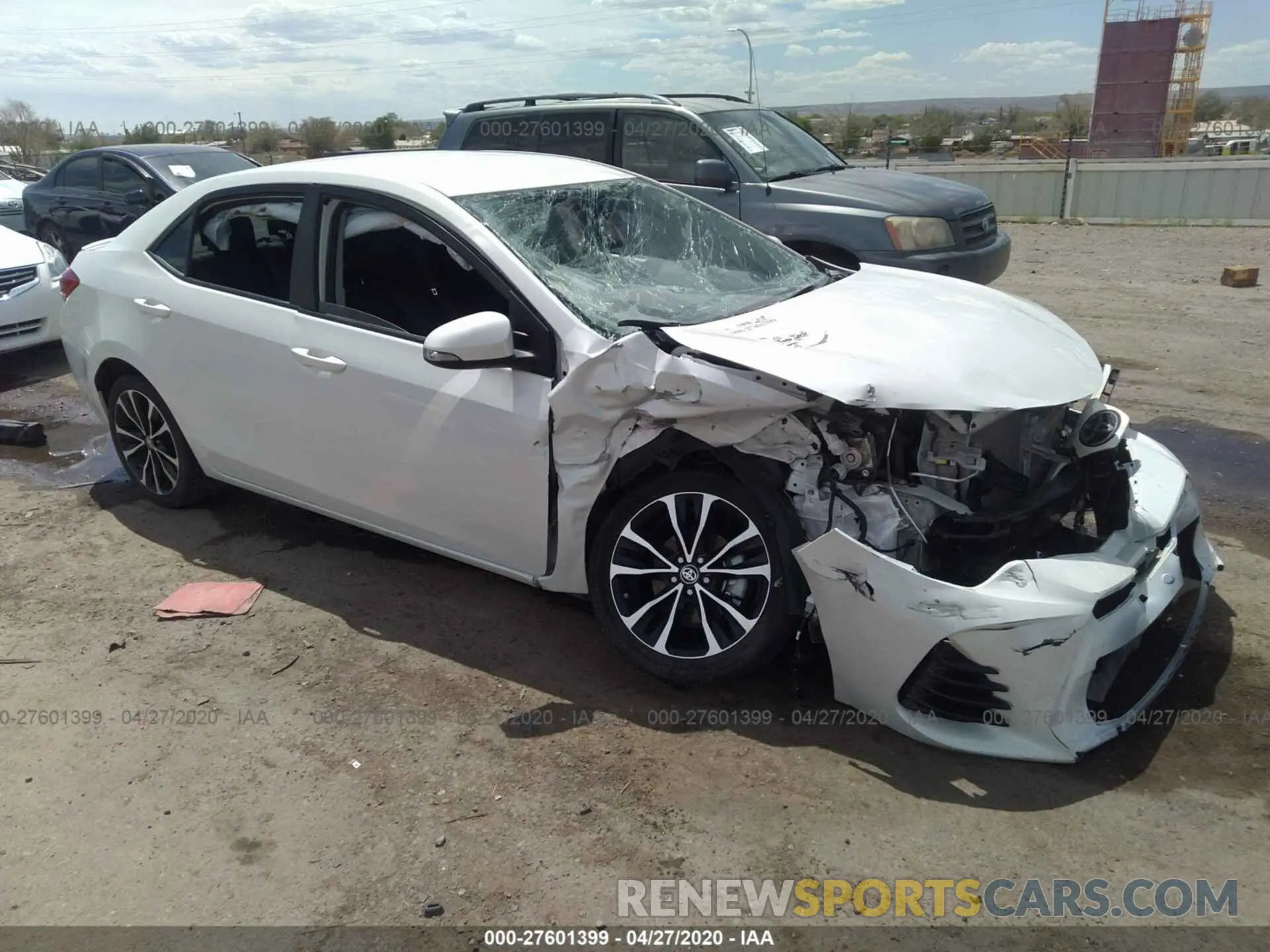 1 Photograph of a damaged car 5YFBURHE9KP883932 TOYOTA COROLLA 2019