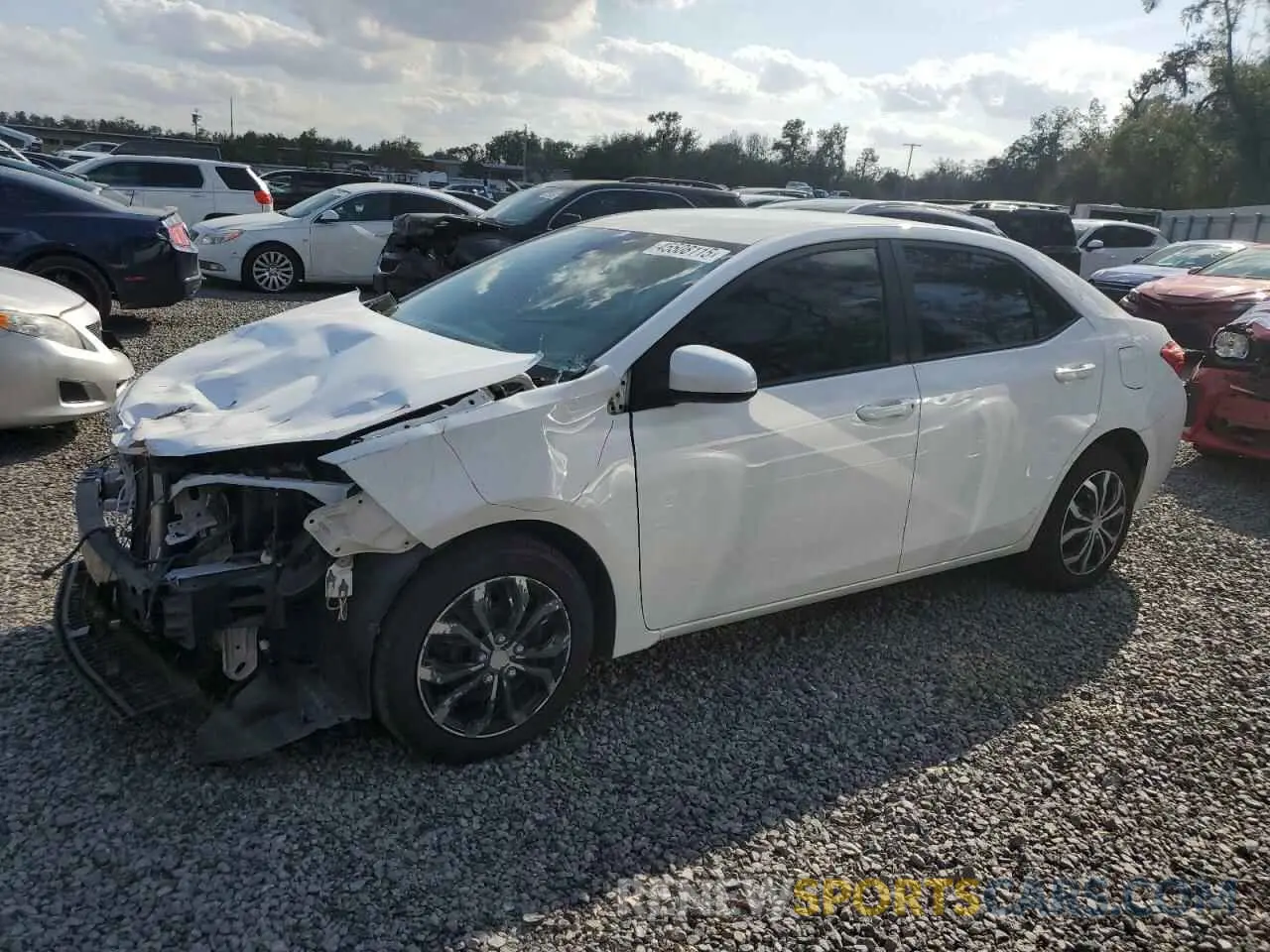 1 Photograph of a damaged car 5YFBURHE9KP888872 TOYOTA COROLLA 2019