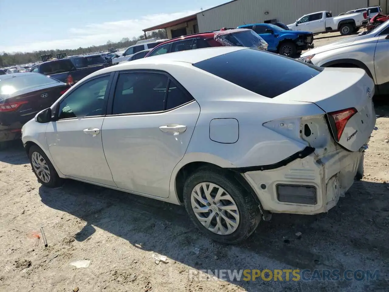 2 Photograph of a damaged car 5YFBURHE9KP889276 TOYOTA COROLLA 2019