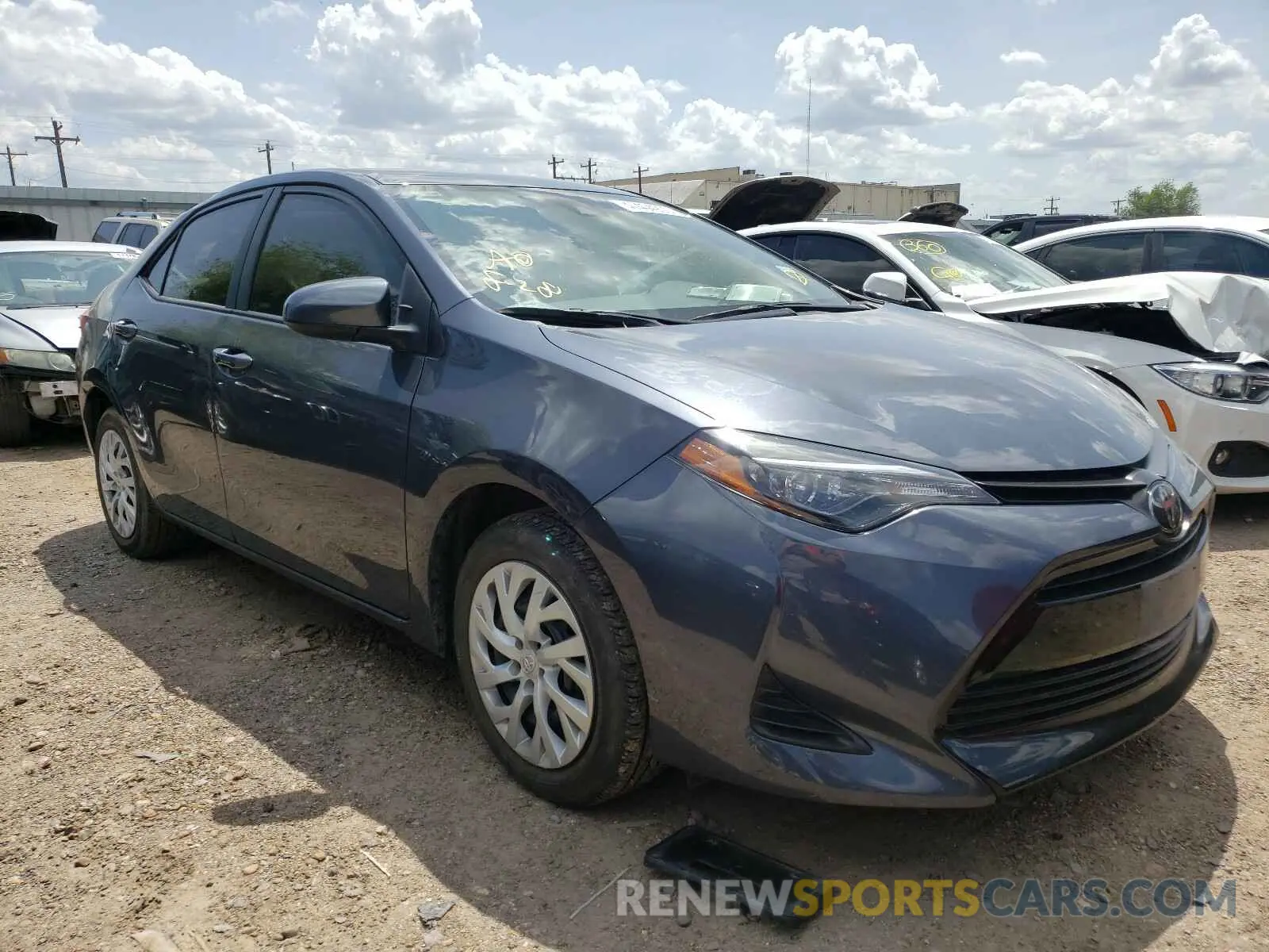 1 Photograph of a damaged car 5YFBURHE9KP889794 TOYOTA COROLLA 2019