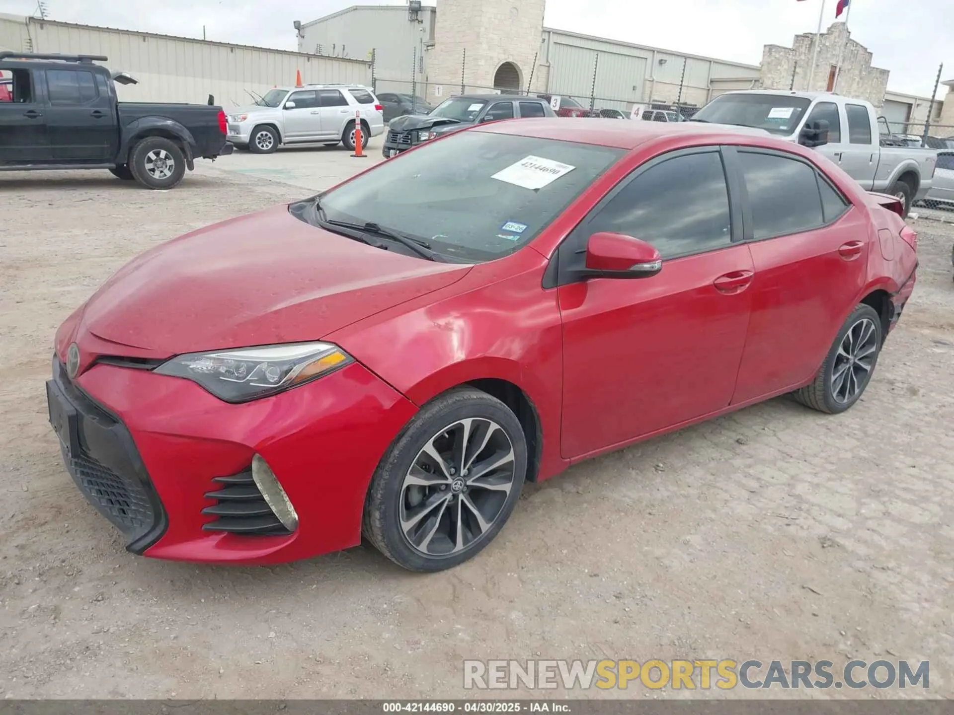 2 Photograph of a damaged car 5YFBURHE9KP893540 TOYOTA COROLLA 2019