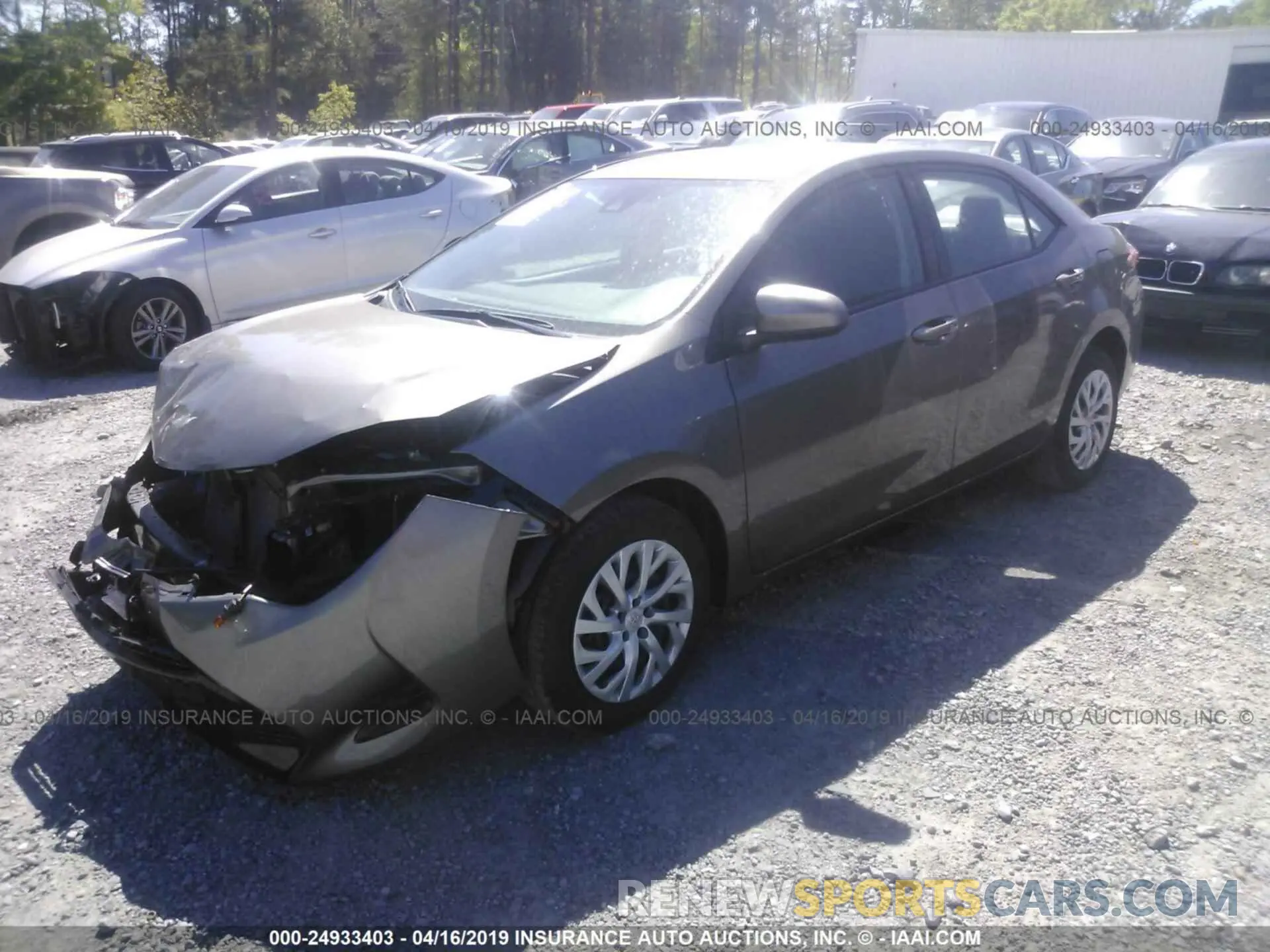 2 Photograph of a damaged car 5YFBURHE9KP895885 TOYOTA COROLLA 2019