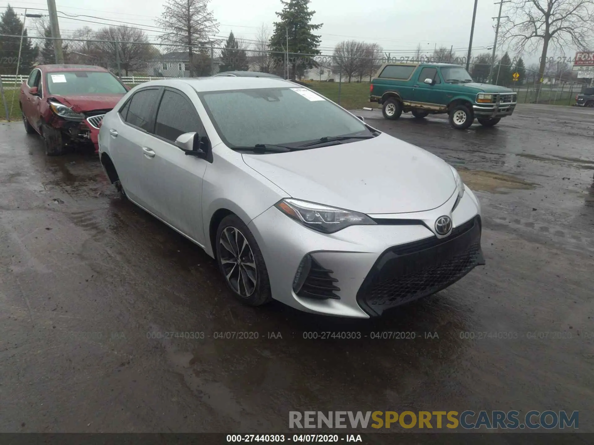 1 Photograph of a damaged car 5YFBURHE9KP904276 TOYOTA COROLLA 2019