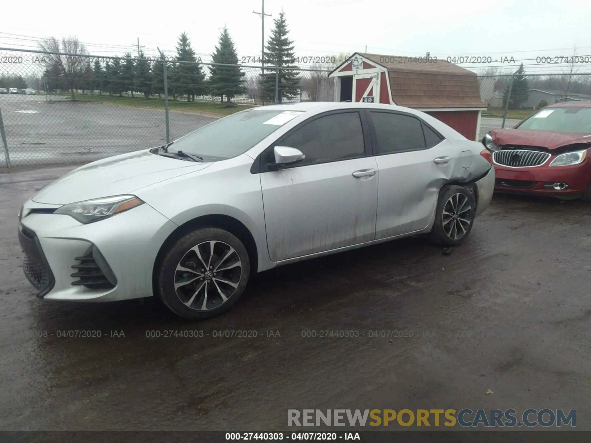2 Photograph of a damaged car 5YFBURHE9KP904276 TOYOTA COROLLA 2019