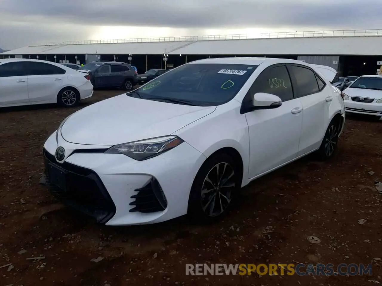 2 Photograph of a damaged car 5YFBURHE9KP909574 TOYOTA COROLLA 2019