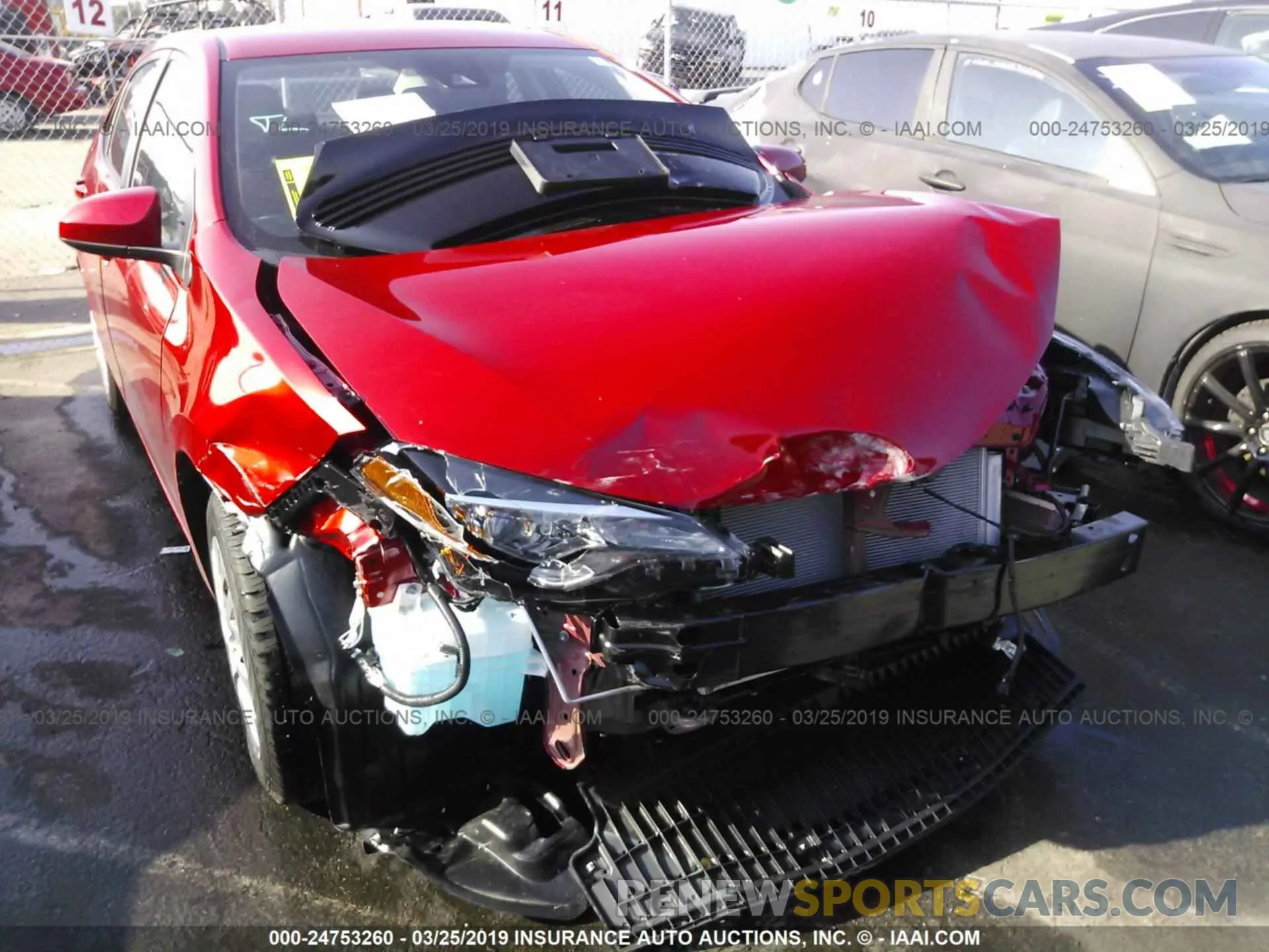 1 Photograph of a damaged car 5YFBURHE9KP915729 TOYOTA COROLLA 2019