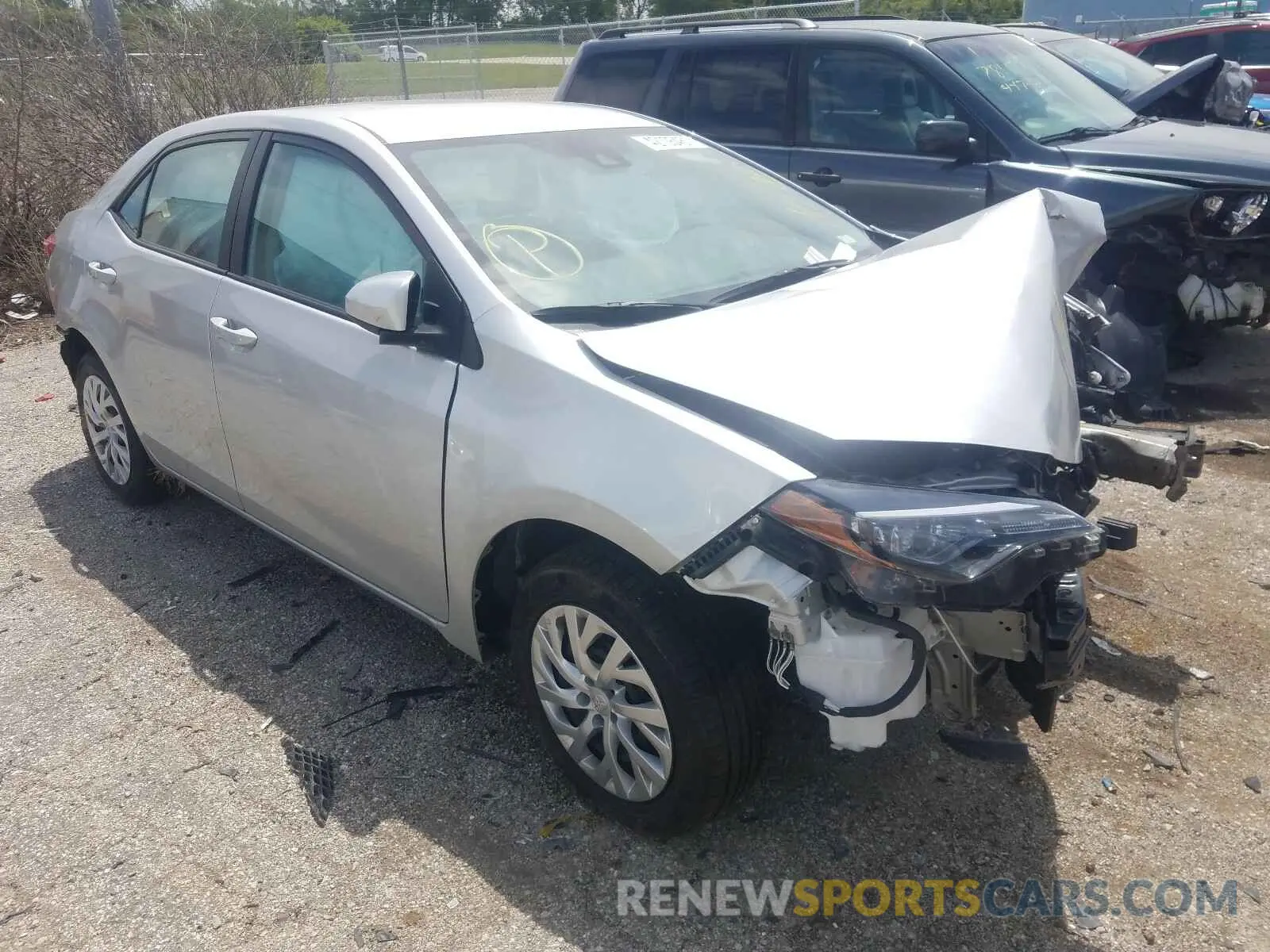 1 Photograph of a damaged car 5YFBURHE9KP917481 TOYOTA COROLLA 2019