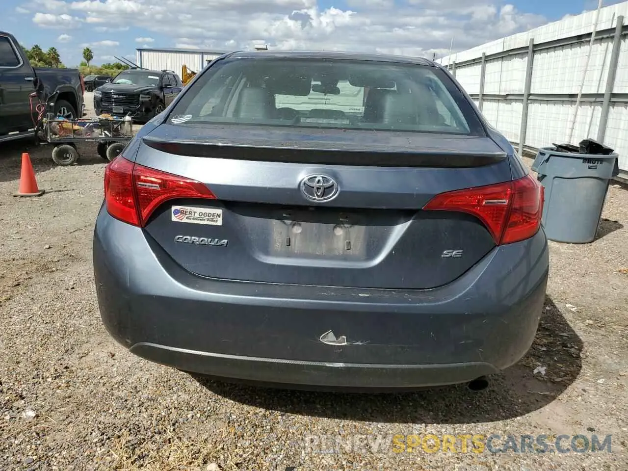 6 Photograph of a damaged car 5YFBURHE9KP917979 TOYOTA COROLLA 2019