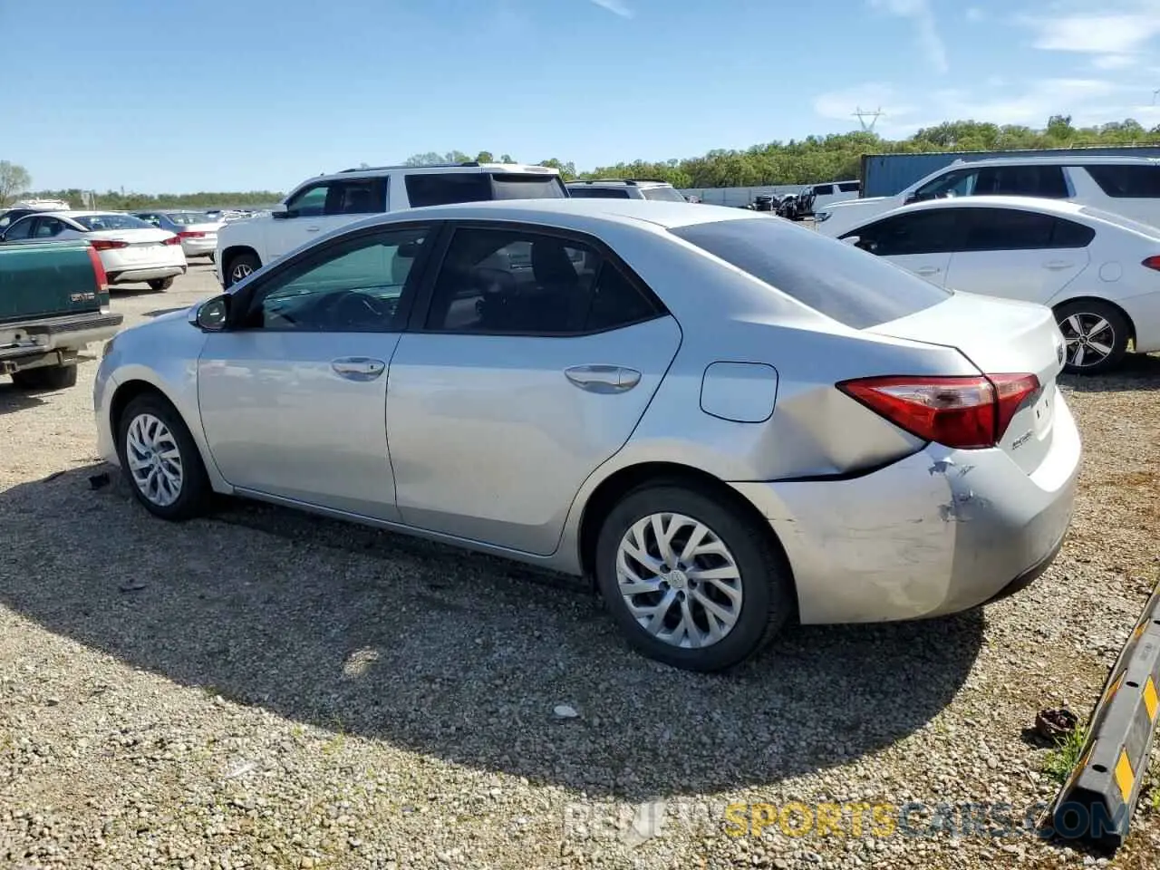 2 Photograph of a damaged car 5YFBURHE9KP918663 TOYOTA COROLLA 2019