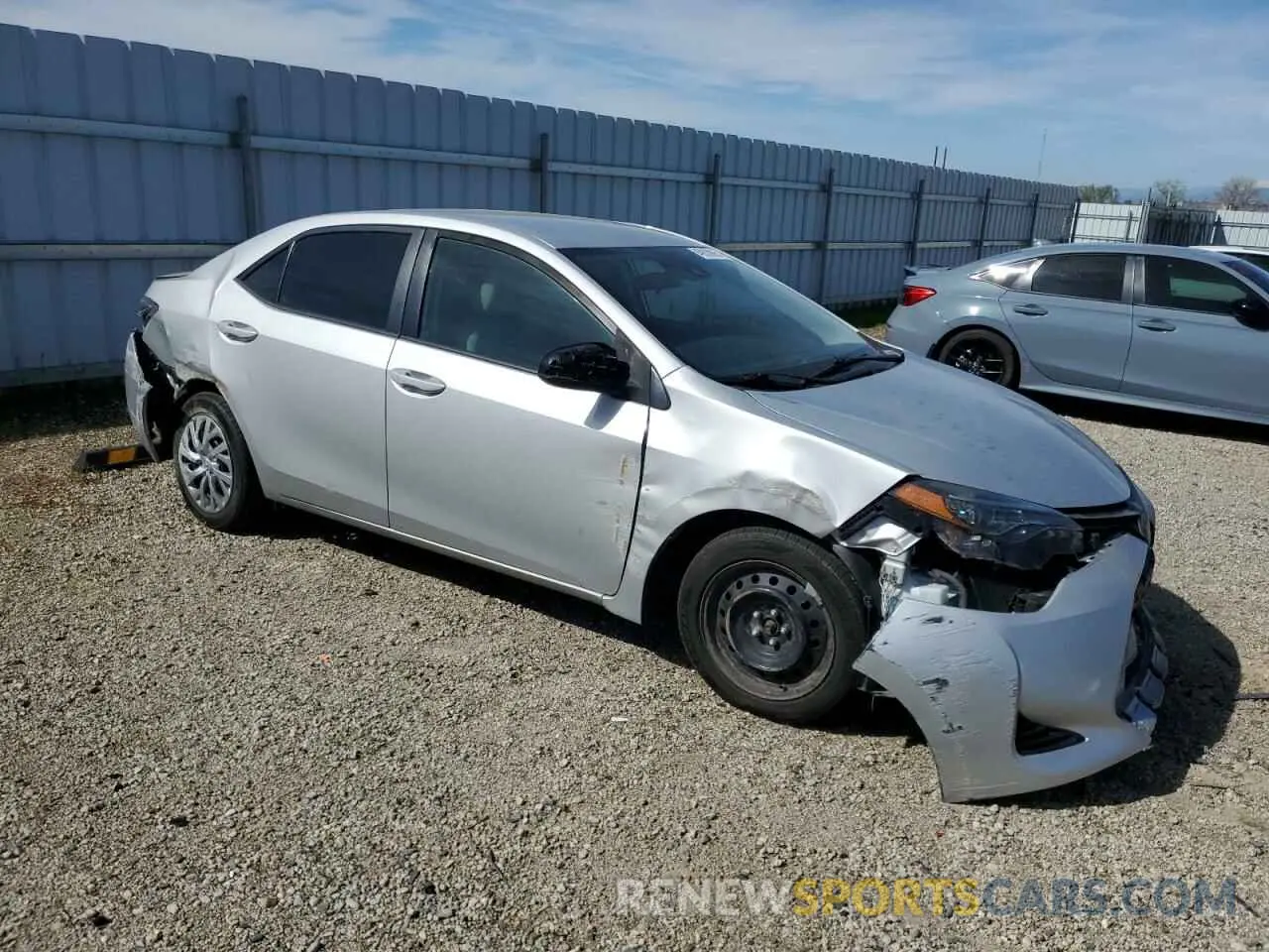 4 Photograph of a damaged car 5YFBURHE9KP918663 TOYOTA COROLLA 2019