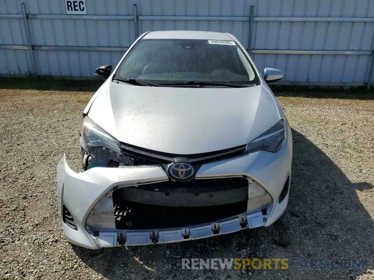 5 Photograph of a damaged car 5YFBURHE9KP918663 TOYOTA COROLLA 2019