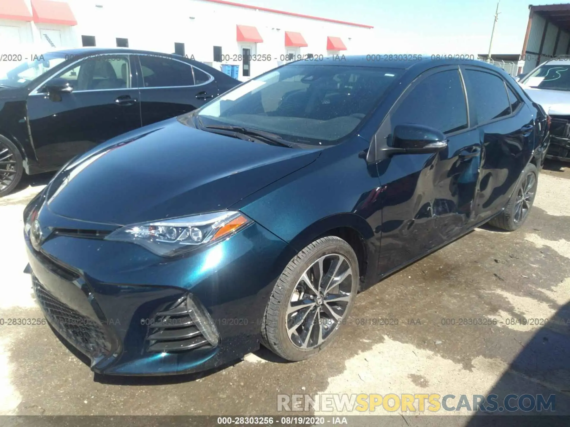 2 Photograph of a damaged car 5YFBURHE9KP920025 TOYOTA COROLLA 2019