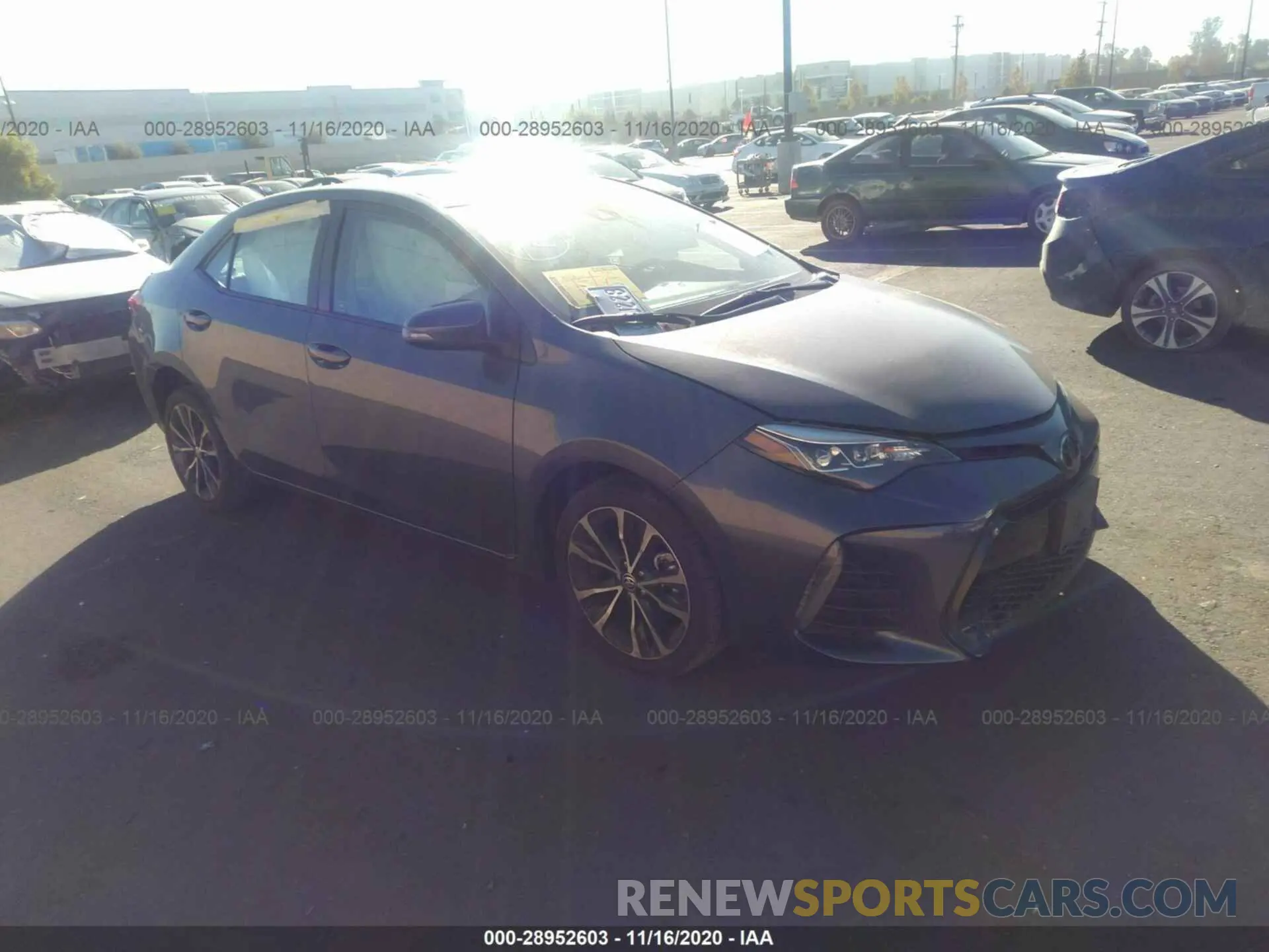 1 Photograph of a damaged car 5YFBURHE9KP926052 TOYOTA COROLLA 2019